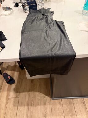 Lucky Brand Black Faux Leather Pencil Skirt